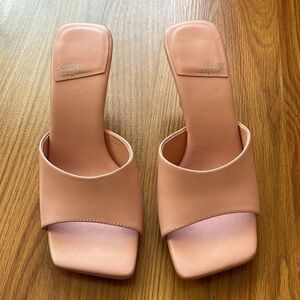 Jeffery Campbell Square-toe Mules. NWT
